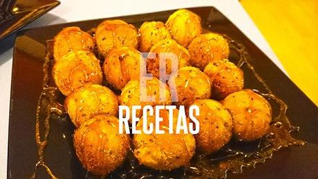 Buñuelos de carne con reducción de Redbull Buñuelos de carne con reducción de Redbull