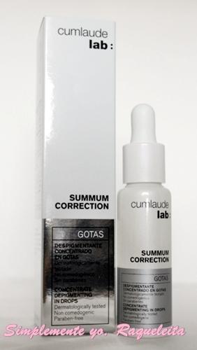Cumlaude Lab Summum Correction y Adiós a las Manchas Cumlaude Lab Summum Correction y Adiós a las Manchas