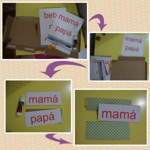 Miércoles mudo: Bits de lectura Método Doman DIY bits-lectura