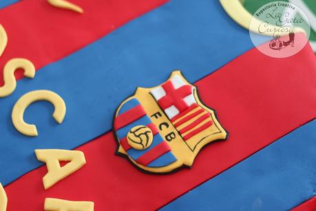 TARTA FONDANT CAMISETA DEL BARÇA PARA OSCAR TARTA FONDANT CAMISETA DEL BARÇA PARA OSCAR
