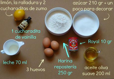Ingredientes magdalenas Magdalenas caseras