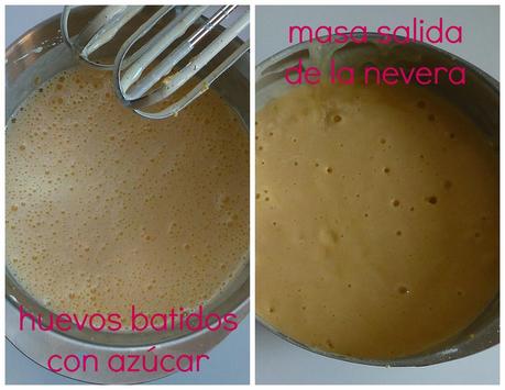 elaborando la masa de las magdalenas Magdalenas caseras