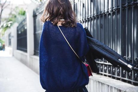 Oversize & Midi Skirt Midi_Skirt-Blue_Black_Mix-Titamad-Street_Style-outfit-29