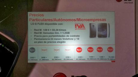 El LG G Flex ya está disponible en exclusiva a través de Vodafone. Toma de contacto y precios gflex7