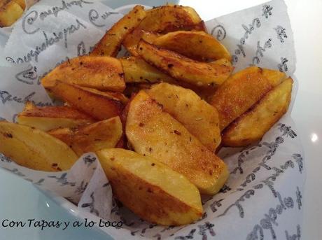 Patatas al horno con hierbas aromáticas Patatas al horno con hierbas aromáticas