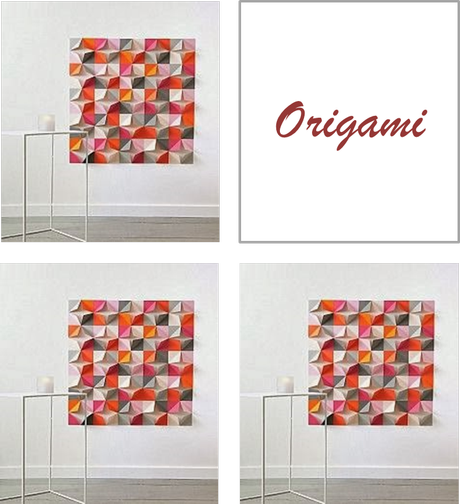 DIY....DECORAR LA PARED CON MURALES DE ORIGAMI