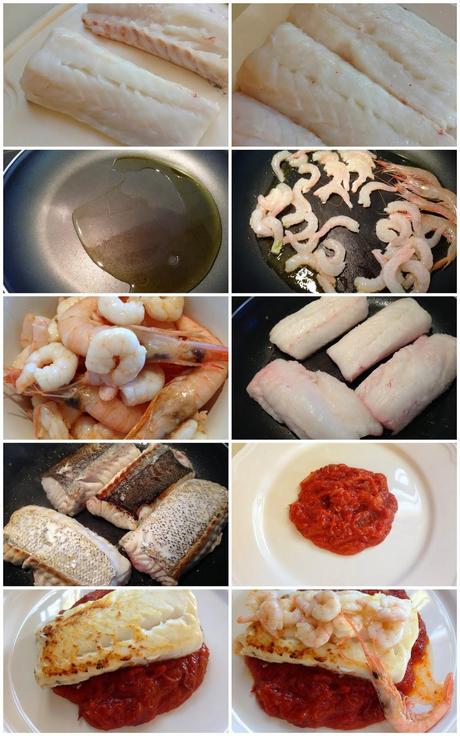 Lomos de Merluza sobre Salsa Picante. Reto El Asaltablog. Lomos de Merluza sobre Salsa Picante. Reto El Asaltablog.