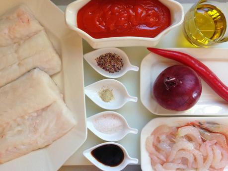 Lomos de Merluza sobre Salsa Picante. Reto El Asaltablog. Lomos de Merluza sobre Salsa Picante. Reto El Asaltablog.