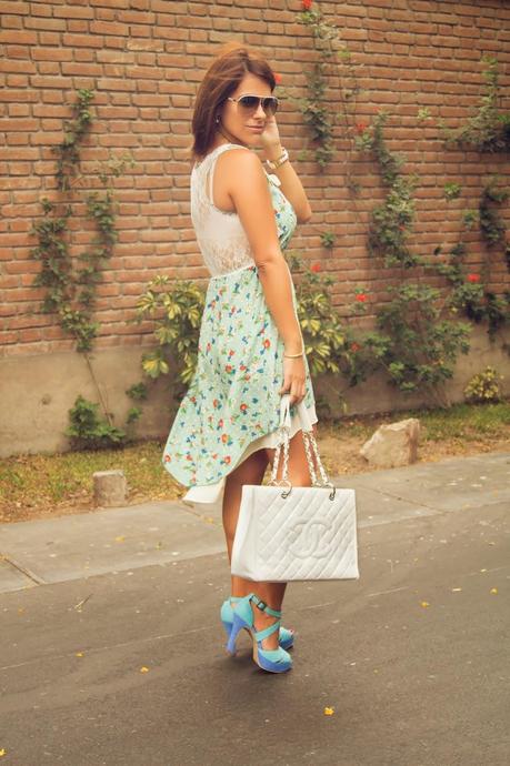 Mis Looks Vestido Asimétrico Wasabi Vestido, Mis looks, encaje, vestido, zapatos mouna, chanel, Fashion blogger, Patty Arata blog