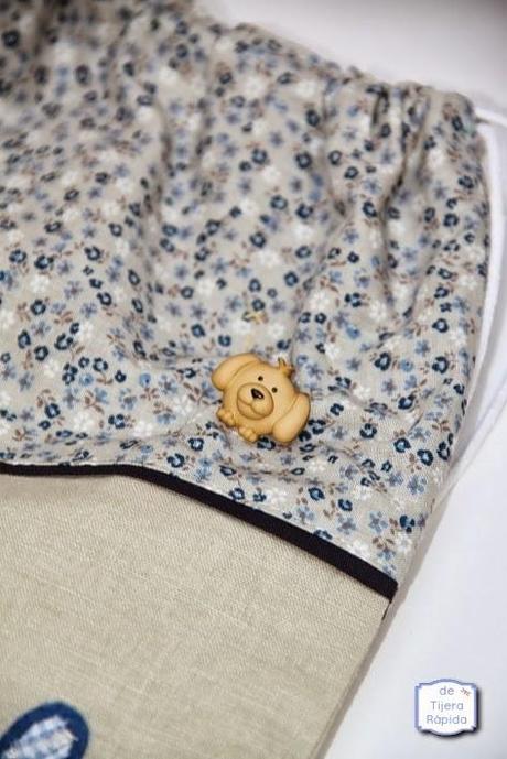 Bolsa con florecitas para una flor Mochila para guardería