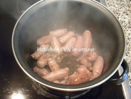 Garbanzos con salchichas Garbanzos con salchichas