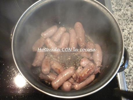 Garbanzos con salchichas Garbanzos con salchichas