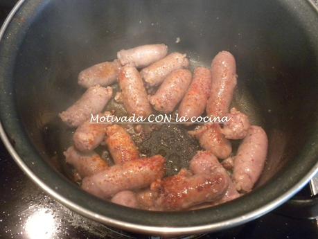 Garbanzos con salchichas Garbanzos con salchichas