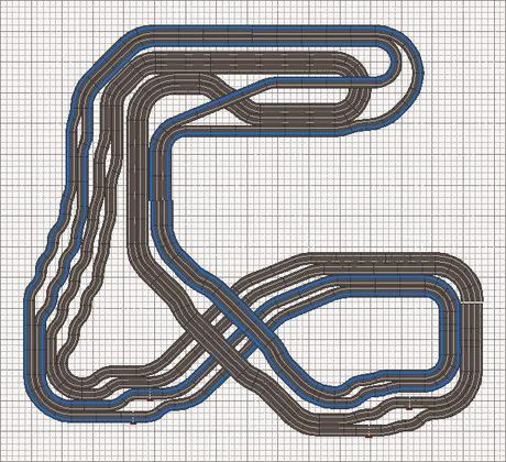 Nº 1273 y 1274. Circuitos de 8 carriles ¡¡¡¡ Sin curvas interiores!!!! Nº 1273 y 1274. Circuitos de 8 carriles ¡¡¡¡ Sin curvas interiores!!!!