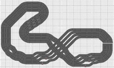 Nº 1263 y 1264. Dos circuitos de 8 carriles Nº 1263 y 1264. Dos circuitos de 8 carriles