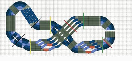 Nº 1263 y 1264. Dos circuitos de 8 carriles Nº 1263 y 1264. Dos circuitos de 8 carriles