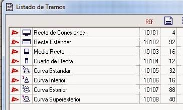 Nº 1263 y 1264. Dos circuitos de 8 carriles Nº 1263 y 1264. Dos circuitos de 8 carriles