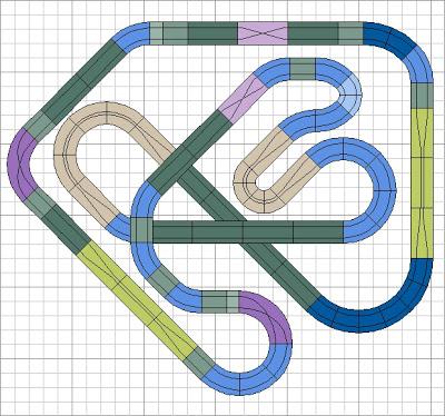 Nº 1241. Circuito con 36 curvas equivalentes. Nº 1241. Circuito con 36 curvas equivalentes.