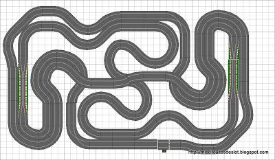 Nº 1240. Gran circuito scalextric intercambiable para 2 y 4 carriles Nº 1240. Gran circuito scalextric intercambiable para 2 y 4 carriles