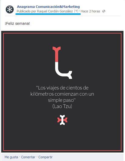 Facebook permite saber quién publica cada contenido de una página administrador publicacion programada facebook