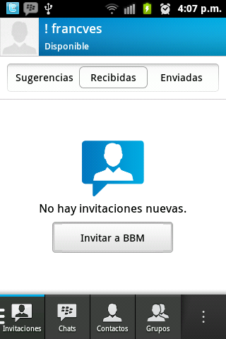 Apk Blackberry Messenger (BBM) para Android 2.3 Apk Blackberry Messenger (BBM) para Android 2.3