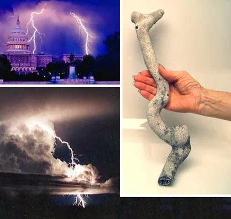 Fulguritas, los rayos petrificados RAYOS PETRIFICADOS,TRINITITAS Y METEORITOS