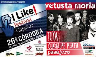 I Like Festival Córdoba 2014: Vetusta Morla, Guadalupe Plata, Tuya y Pasajero