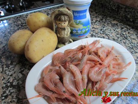 ENSALADILLA RUSA DE GAMBAS ENSALADILLA RUSA DE GAMBAS