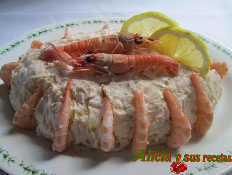 ENSALADILLA RUSA DE GAMBAS ENSALADILLA RUSA DE GAMBAS