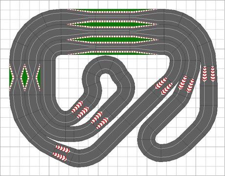 Montaje nº 100. Circuito de las 3 chicanes. Montaje nº 100. Circuito de las 3 chicanes.
