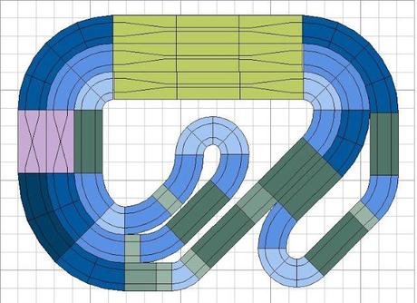 Montaje nº 100. Circuito de las 3 chicanes. Montaje nº 100. Circuito de las 3 chicanes.