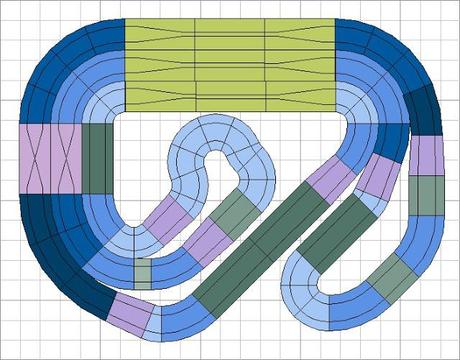 Montaje nº 100. Circuito de las 3 chicanes. Montaje nº 100. Circuito de las 3 chicanes.