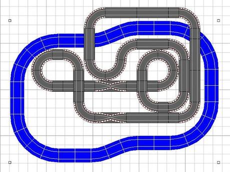 Circuito pequetren combinado con scalextric compact o carrera go Circuito pequetren combinado con scalextric compact o carrera go