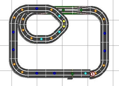 Montajes de slot. Nº 14. Otra opción con el pack Crono Rally. Dos circuitos fijos en la misma maqueta. Montajes de slot. Nº 14. Otra opción con el pack Crono Rally. Dos circuitos fijos en la misma maqueta.