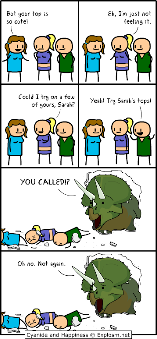 Try Sarah's Top (Cyanide & Happiness)