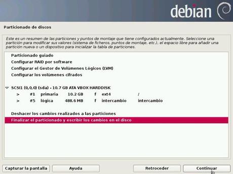 Como crear un servidor web 2, instalar Debian instalar-debian-paso15