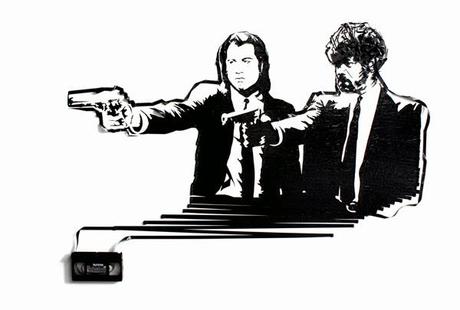 Retratos de la cultura pop, hechos con cintas de casette Retratos de la cultura pop, hechos con cintas de casette