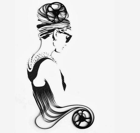 Retratos de la cultura pop, hechos con cintas de casette Retratos de la cultura pop, hechos con cintas de casette