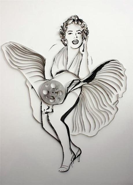 Retratos de la cultura pop, hechos con cintas de casette Retratos de la cultura pop, hechos con cintas de casette