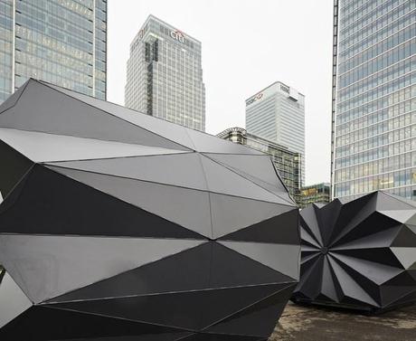 Make crea Kiosks: flexibles y transportables quioscos de origami invaden Canary Wharf. 23 kiosk make