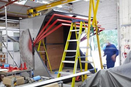 Make crea Kiosks: flexibles y transportables quioscos de origami invaden Canary Wharf. 13 kiosk