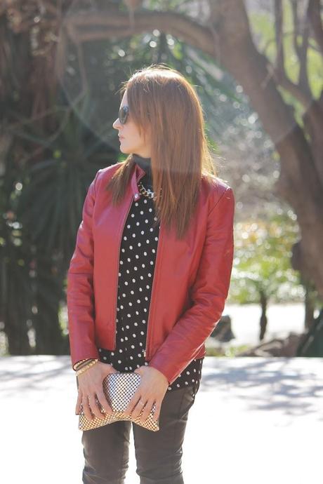 Black and Red + Polka Dots