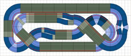 Nº 1282 al 1284. Scalextric de 4 carriles muy compactos en 4,00 x 1,60 Nº 1282 al 1284. Scalextric de 4 carriles muy compactos en 4,00 x 1,60