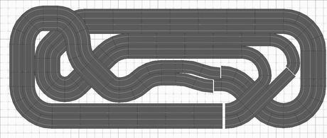 Nº 1282 al 1284. Scalextric de 4 carriles muy compactos en 4,00 x 1,60 Nº 1282 al 1284. Scalextric de 4 carriles muy compactos en 4,00 x 1,60