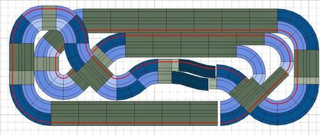 Nº 1282 al 1284. Scalextric de 4 carriles muy compactos en 4,00 x 1,60 Nº 1282 al 1284. Scalextric de 4 carriles muy compactos en 4,00 x 1,60