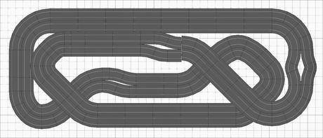 Nº 1282 al 1284. Scalextric de 4 carriles muy compactos en 4,00 x 1,60 Nº 1282 al 1284. Scalextric de 4 carriles muy compactos en 4,00 x 1,60
