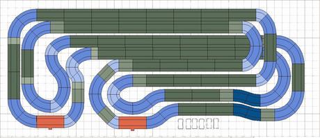Nº 1282 al 1284. Scalextric de 4 carriles muy compactos en 4,00 x 1,60 Nº 1282 al 1284. Scalextric de 4 carriles muy compactos en 4,00 x 1,60