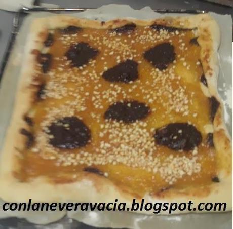 conlaneveravacia.blogpspot.com PIZZA DE MERMELADA Y CHOCOLATE