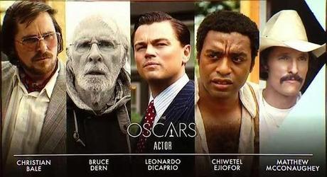 Quiniela de ganadores los Oscars 2014