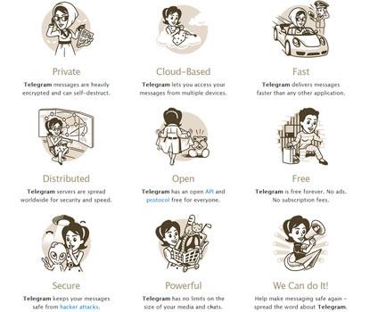Por qué apuntarse a la moda de Telegram principales-características-del-telegram